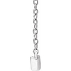 14K White Gold 3/8 CTW Lab-Grown Diamond 16-18" Necklace