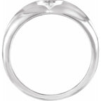 Sterling Silver Cross Anchor Ring
