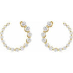 14K Yellow Gold 7/8 CTW Lab-Grown Diamond Front-Back Earrings