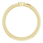 14K Yellow Gold 1-Heart Family Engravable Ring