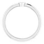 14K White Gold 1-Heart Family Engravable Ring