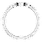 Sterling Silver 3-Heart Family Engravable Ring