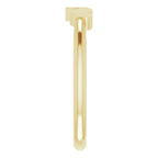 14K Yellow Gold 3-Heart Family Engravable Ring