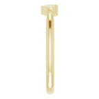 14K Yellow Gold 2-Heart Family Engravable Ring