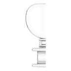14K White Gold Round .015 CT Natural Diamond Semi-Set Charm/Pendant