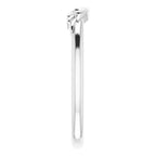 14K White Gold Stackable Angel Wings Ring