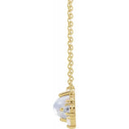 14K Yellow Gold Natural Multi-Gemstone Scattered 16-18" Necklace
