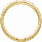 14K Yellow Gold 6 mm Nugget Pattern Band with Satin Finish