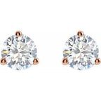 14K Rose Gold 1 CTW Lab-Grown Diamond Stud Earrings