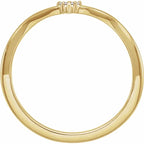 14K Yellow Gold .04 CTW Natural Diamond Matching Band