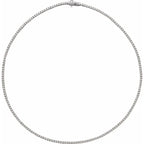 14K White Gold 5 3/4 CTW Lab-Grown Diamond 16" Necklace