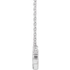 14K White Gold Lowercase Script Gigi 18" Necklace