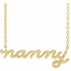 14K Yellow Gold Nanny 18" Necklace