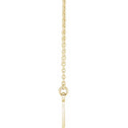14K Yellow Gold Engravable Infinity Family 18" Necklace