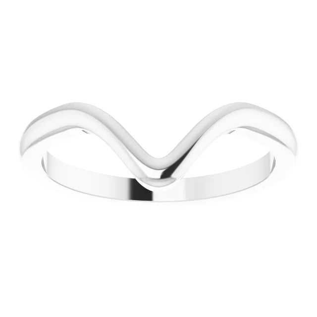 14K White Gold Matching Band