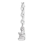 14K White Gold .0075 CTW Natural Diamond Semi-Set 18" Necklace