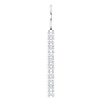14K White Gold 1/6 CTW Natural Diamond Vertical Bar Charm/Pendant