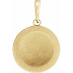 14K Yellow Gold Floral Pendant