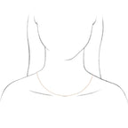 14K White Gold 1/4 CT Lab-Grown Diamond 16-18" Necklace