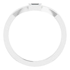 14K White Gold .05 CT Natural Diamond Matching Band