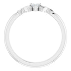 14K White Gold Stuller Lab-Grown Moissanite™ Claddagh Ring