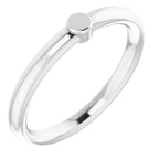 Sterling Silver 1-Circle Engravable Family Ring
