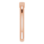 14K Rose Gold 4-Circle Engravable Family Ring