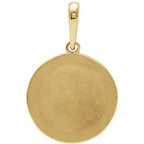 14K Yellow Gold Floral Pendant