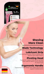 XMicro Pink Razor and Shaving Cream For Women