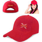 XHitman Stylish Modern, Sport Performance Adjustable Size Baseball Cap for Men and Women All Seasons Black & Red Combo